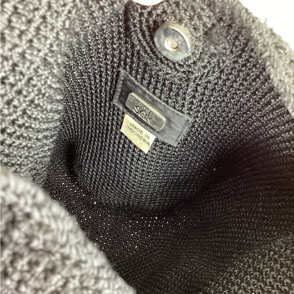 The Sak black knit hobo shoulder purse - Picture 3 of 4